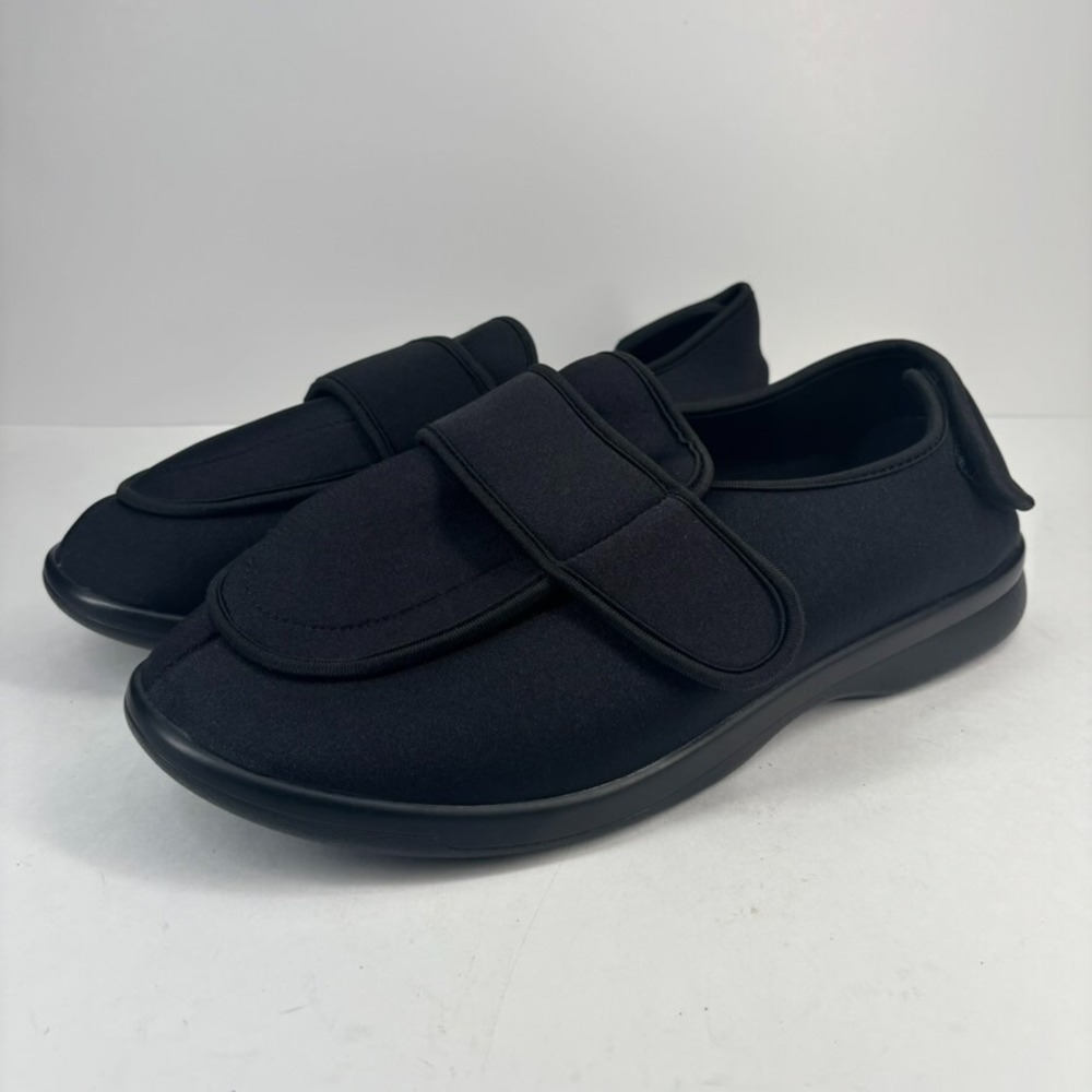 Propét Cronus Men's 14 XX(5E) Black Slip-On‎ Comfort Orthopedic Slipper Sneakers